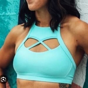 The Chestee Barbella Sports Bra  Kandace Bimini Padding Halter Crossfit Lift